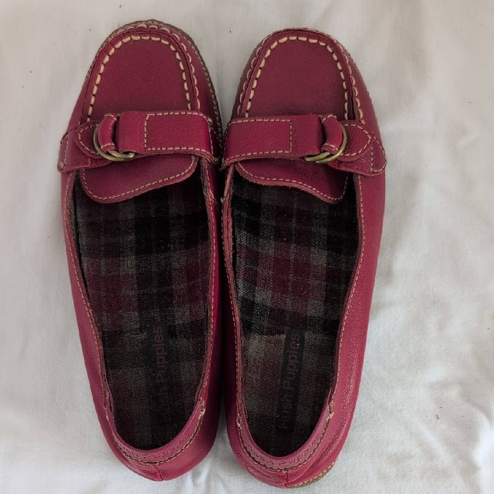 Women's Red Hush Puppies Loafers
